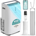 12,000 BTU WiFi Smart Portable Air Conditioner – Cooling, Fan & Dehumidifier, 24hr Timer, Remote, Window Kit