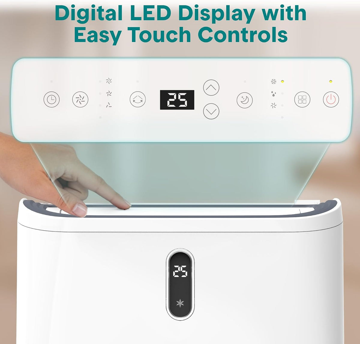12,000 BTU WiFi Smart Portable Air Conditioner – Cooling, Fan & Dehumidifier, 24hr Timer, Remote, Window Kit