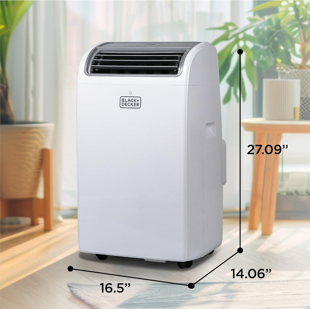 14,000 BTU Portable Air Conditioner – 3-in-1 Cooling, Fan & Dehumidifier, Remote, Window Kit