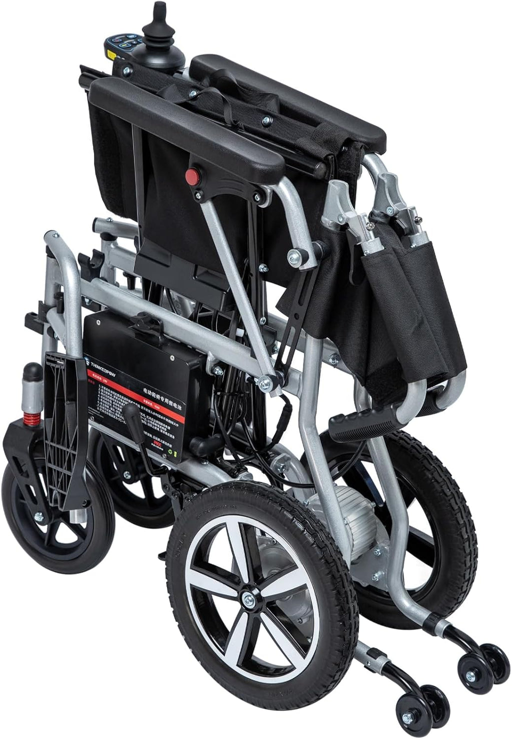 Ultra Lightweight Foldable Electric Wheelchair for Adults, 33 lb Portable Power Chair