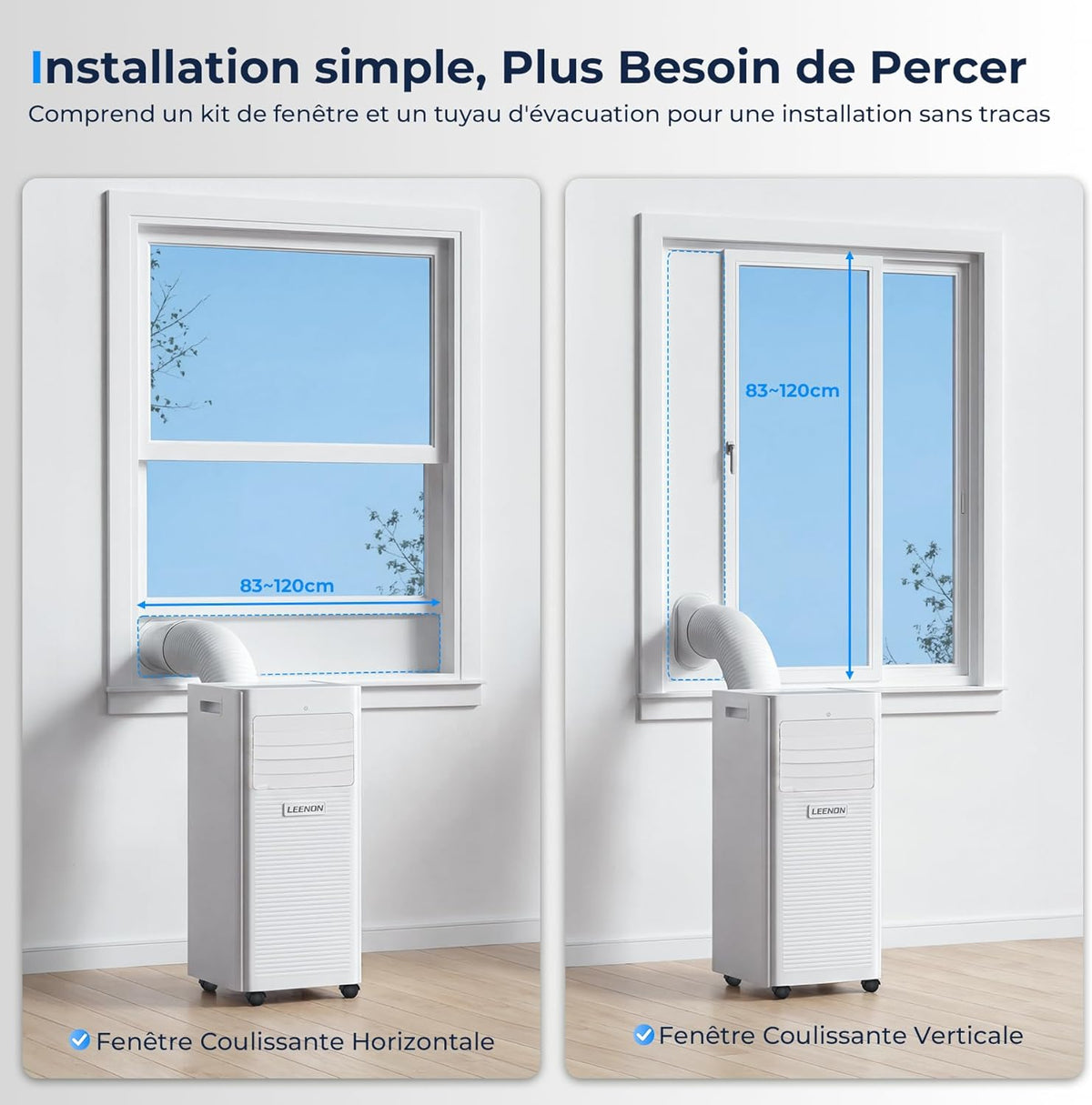 9,000 BTU Portable Air Conditioner 4-in-1 – Cooling, Dehumidifier, Fan, Sleep Mode, Remote