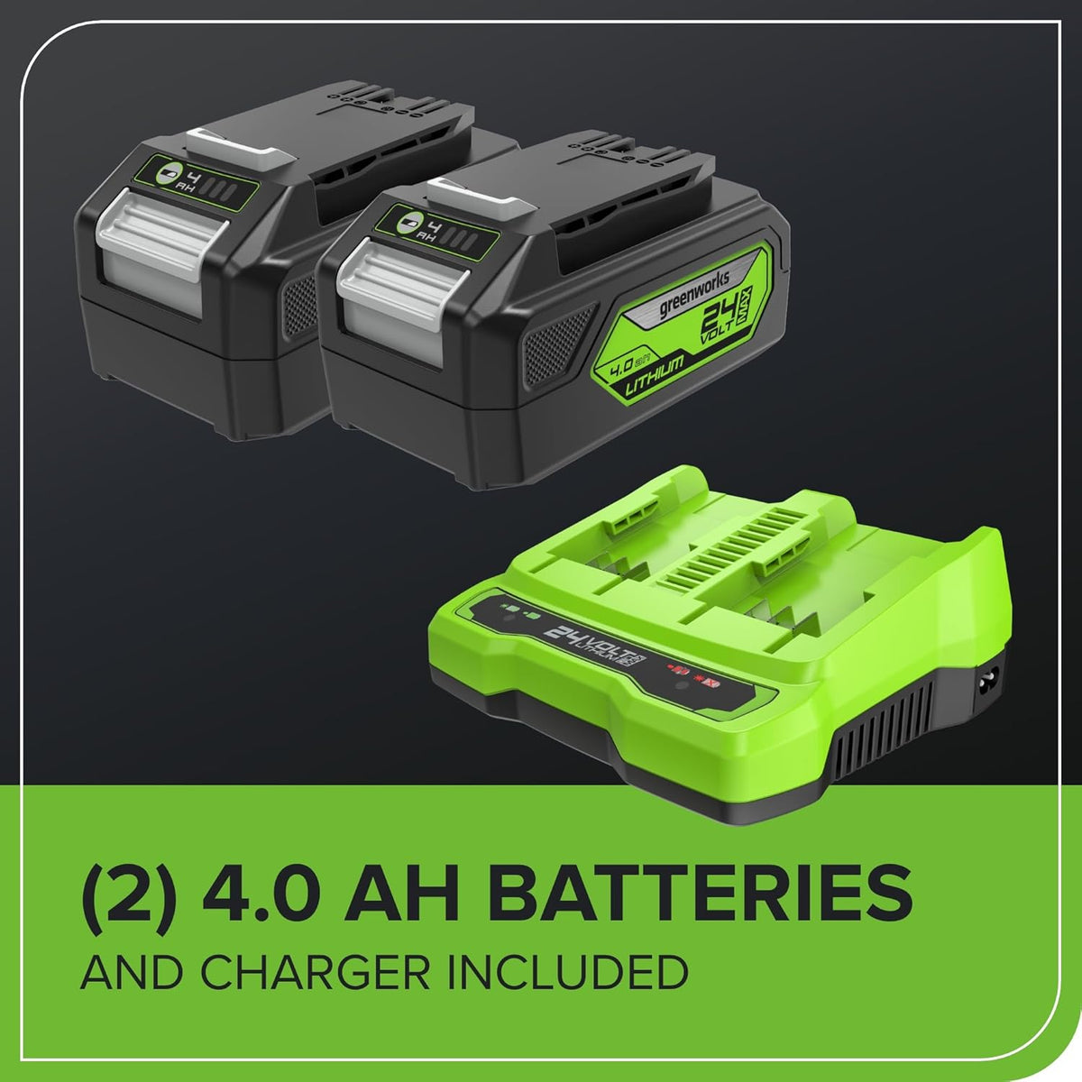 48V Cordless Self-Propelled Lawn Mower with 46cm Cutting Width, 55L Grass Bag, 2×4Ah Batteries