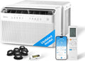 8,000 BTU U-Shaped Smart Inverter Window Air Conditioner – Cools up to 350 sq ft, Ultra Quiet, Alexa/Google Assistant Compatible