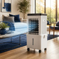 4-in-1 Air Cooler with 15L Water Tank – 3 Speeds, 120° Oscillation, 12hr Timer, Remote